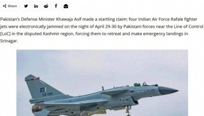 歼-10C赢在哪里?巴防长证实:印巴空战歼-10CP成功逼退“阵风”